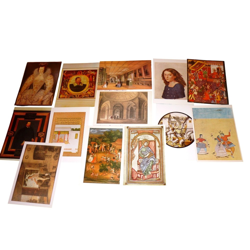 Vtg Bodleian Library Oxford Museum Art Postcards Lot 11 Unused Illuminated MSS